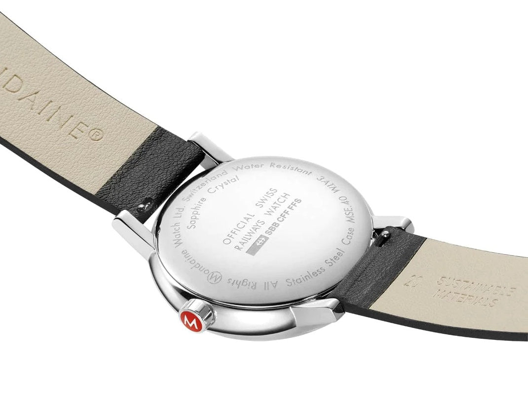 Mondaine Evo2 40mm Grape Leather Watch MSE.40210.LBV Image 4