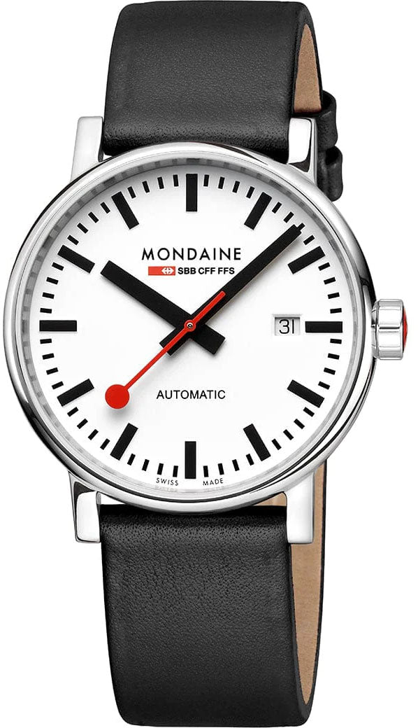 Mondaine Evo2 Big Auto 40mm Grape Leather Watch MSE.40610.LBV Image 1