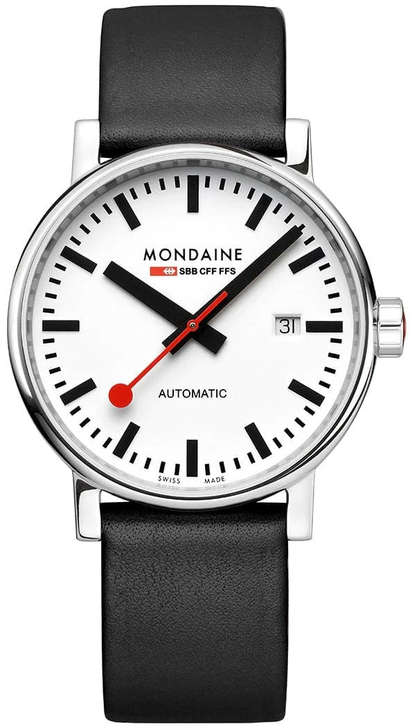 Mondaine Evo2 Big Auto 40mm Grape Leather Watch MSE.40610.LBV Image 2