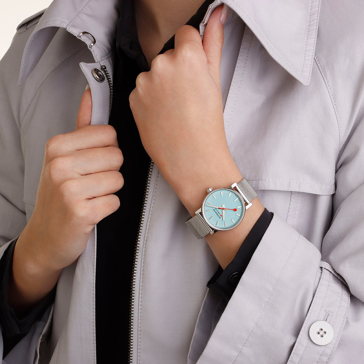 Mondaine Evo2 Dusk 35mm Blue Watch MDN-451 Image 6