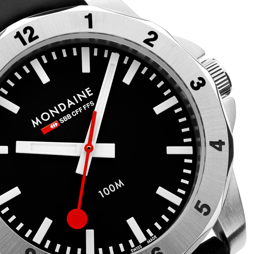 Mondaine Numeri Black Watch MDN-490 Image 4