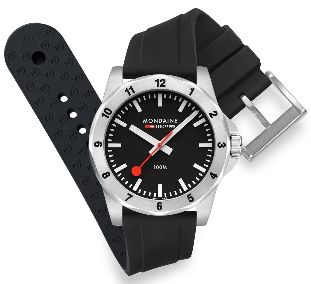 Mondaine Numeri Black Watch MDN-490 Image 5