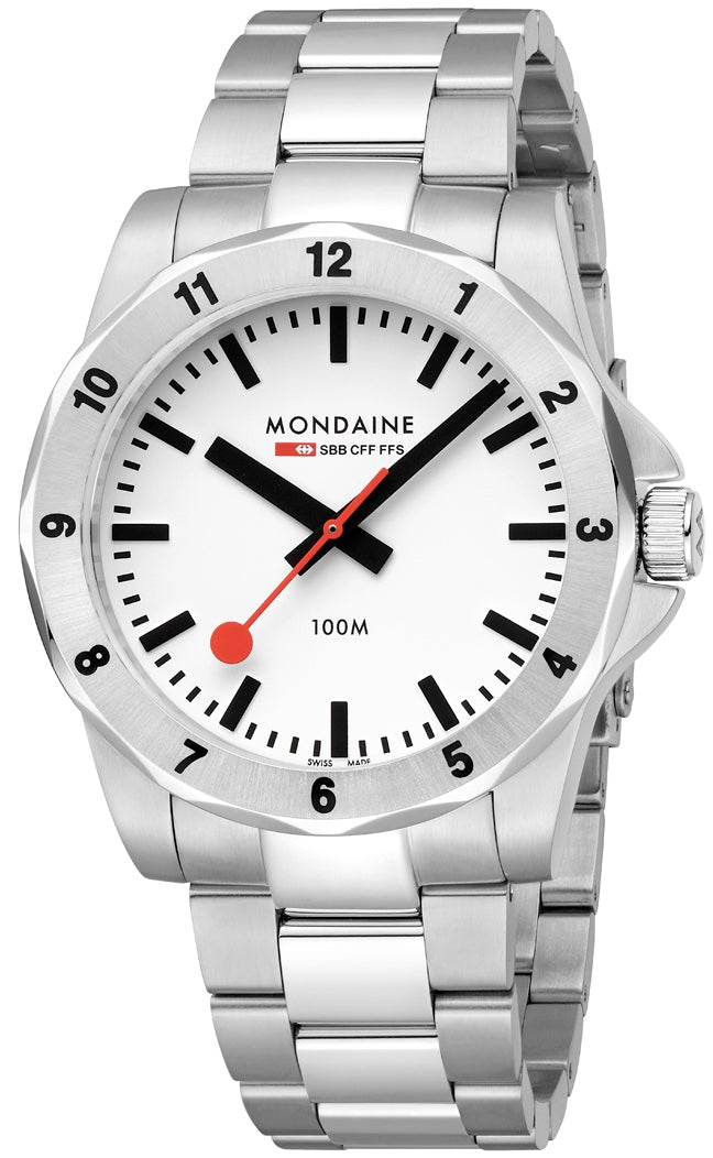 Mondaine Numeri White Watch MDN-491 Image 1