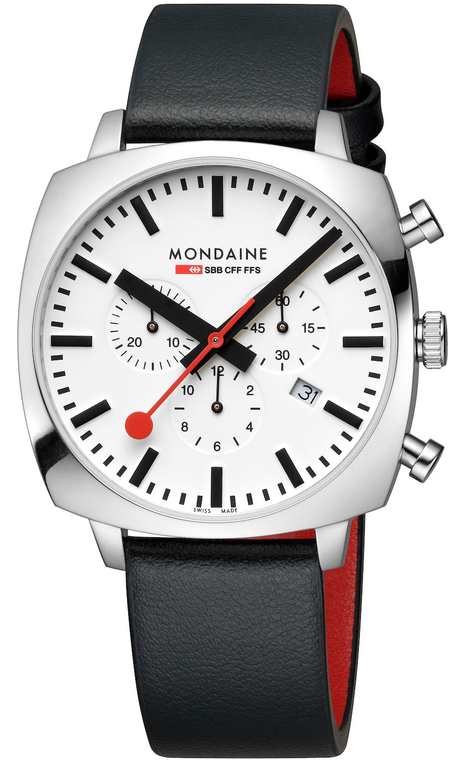 Mondaine Official Swiss Railways Cushion Set Watch MSL.41410.LBV.SET Image 1