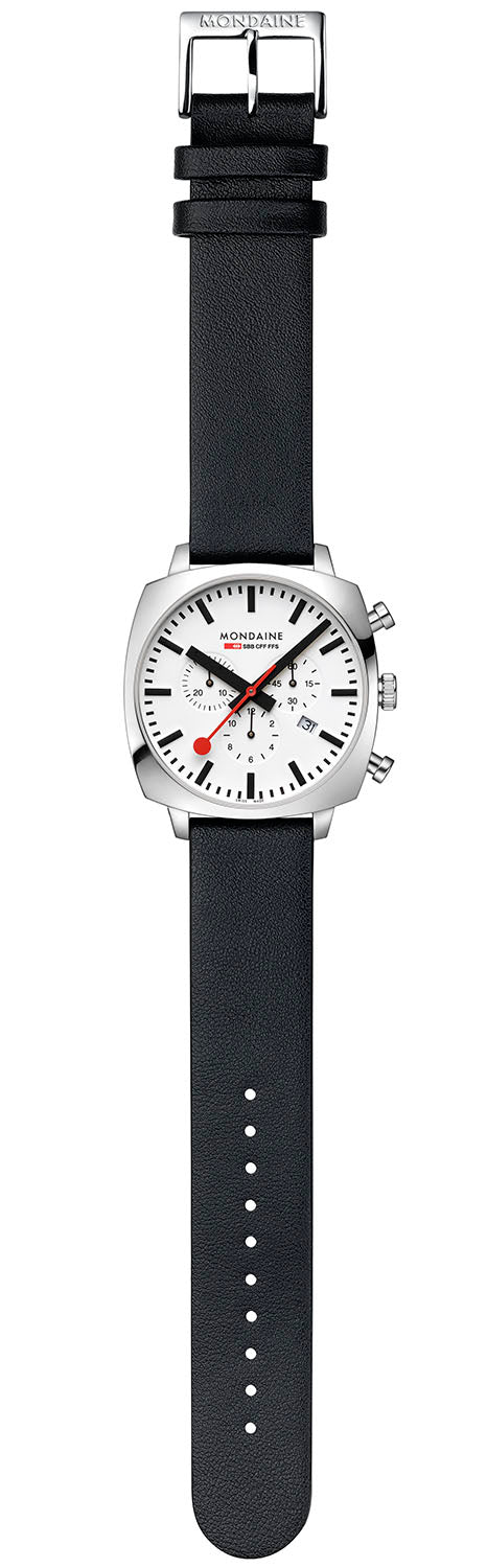 Mondaine Official Swiss Railways Cushion Set Watch MSL.41410.LBV.SET Image 2