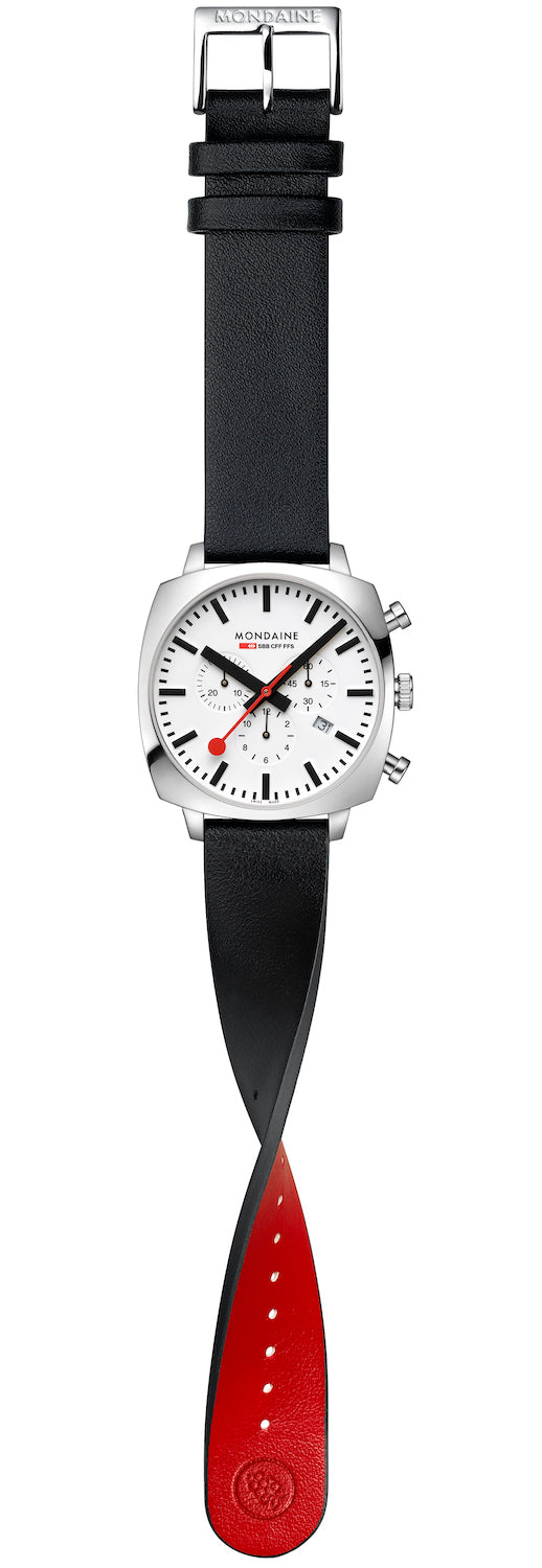Mondaine Official Swiss Railways Cushion Set Watch MSL.41410.LBV.SET Image 3