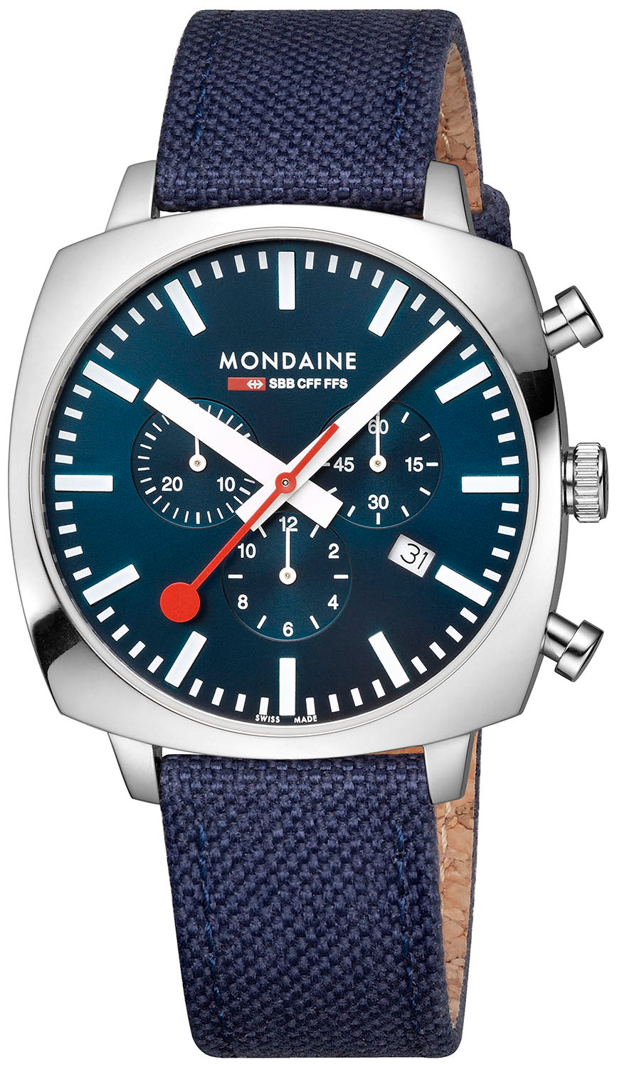 Mondaine Official Swiss Railways Cushion Set Watch MSL.41440.LD.SET Image 1