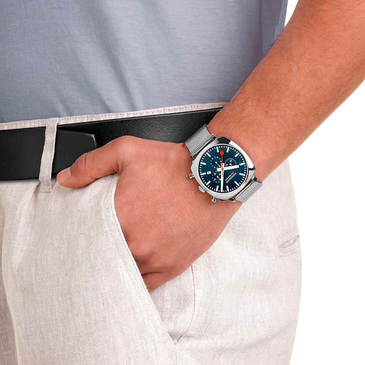 Mondaine Official Swiss Railways Cushion Set Watch MSL.41440.LD.SET Image 5
