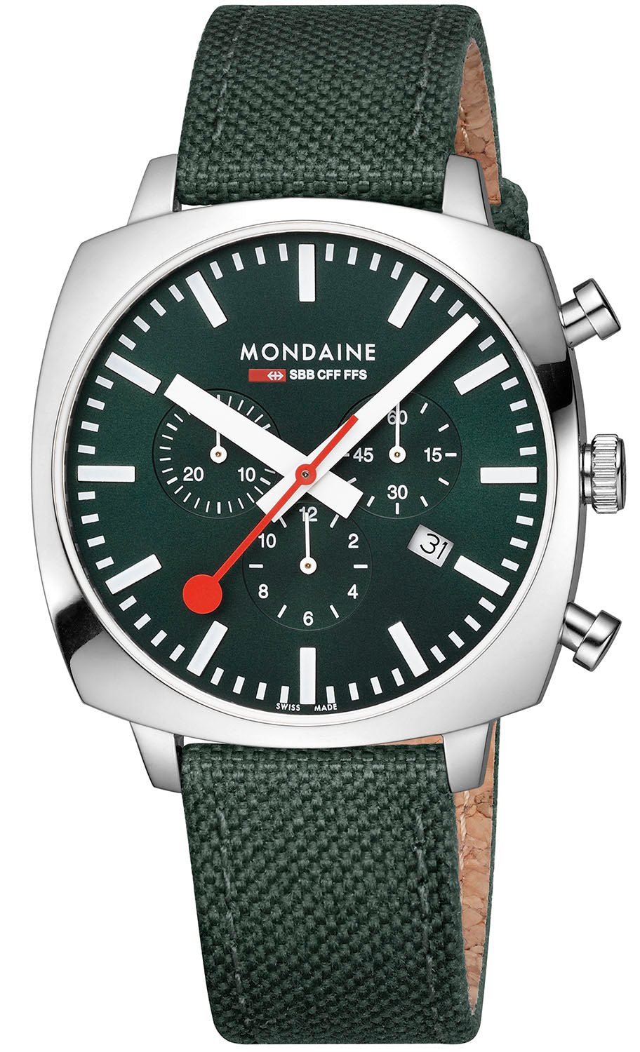 Mondaine Official Swiss Railways Cushion Set Watch MSL.41460.LF.SET Image 1