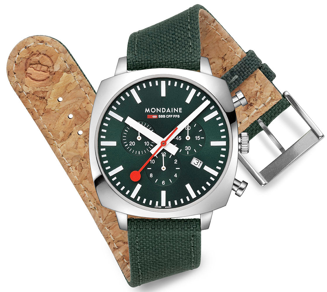 Mondaine Official Swiss Railways Cushion Set Watch MSL.41460.LF.SET Image 5