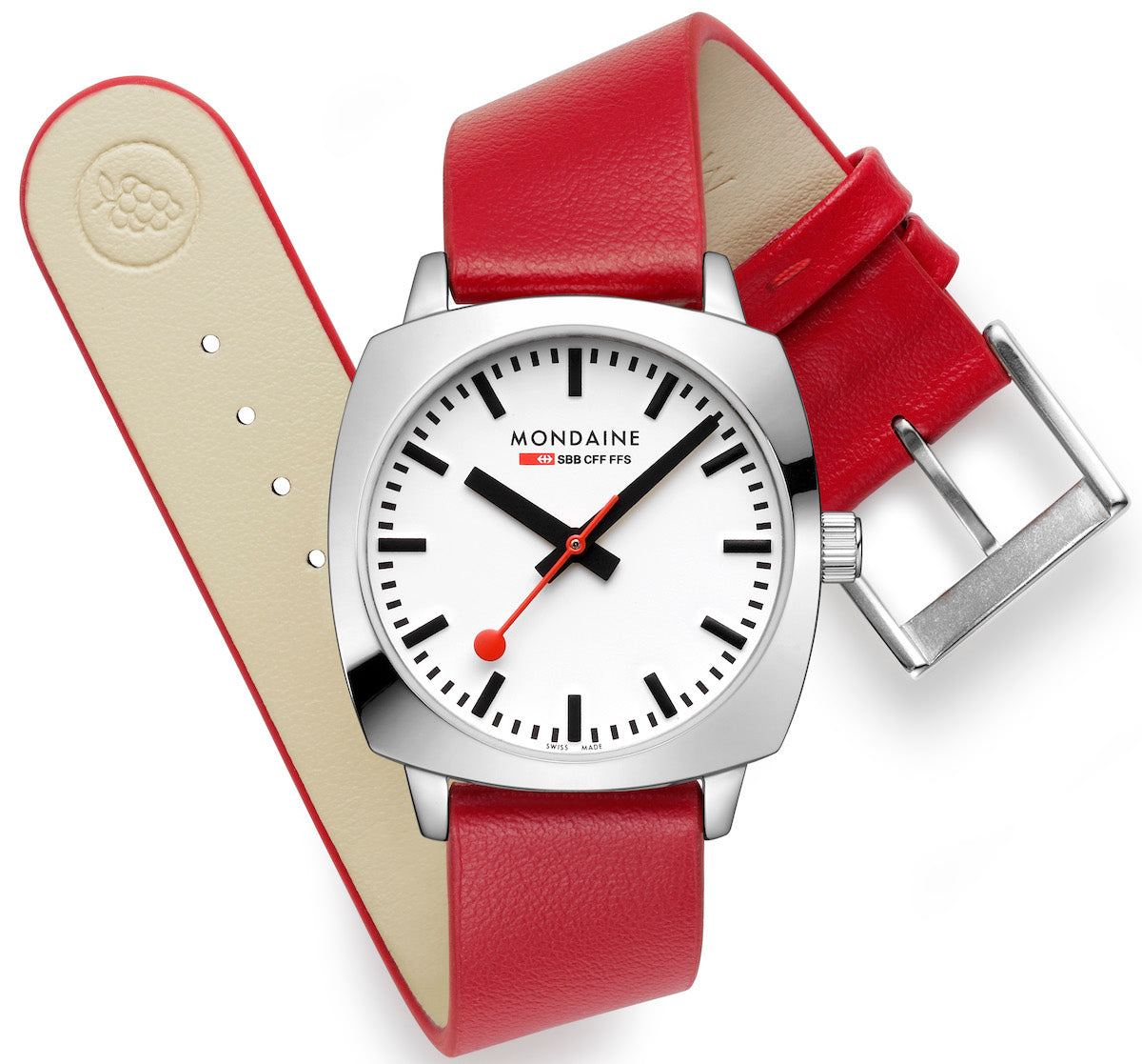 Mondaine Official Swiss Railways Cushion Watch MSL.31110.LCV Image 4