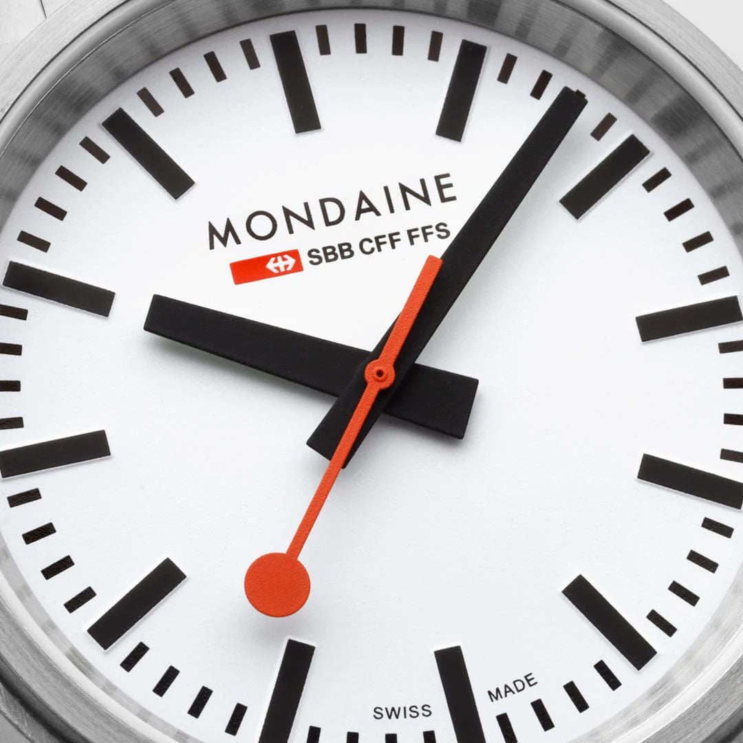 Mondaine SBB Stop2Go BackLight White Watch MST.4101B.SJ.2SE Image 4
