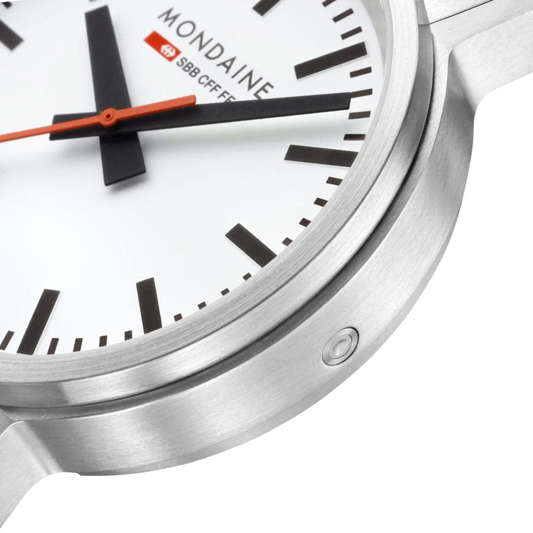 Mondaine SBB Stop2Go BackLight White Watch MST.4101B.SJ.2SE Image 5
