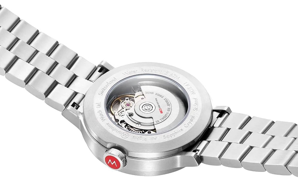 Mondaine The Original Automatic BackLight Bracelet Watch MST.4161B.SJ Image 5