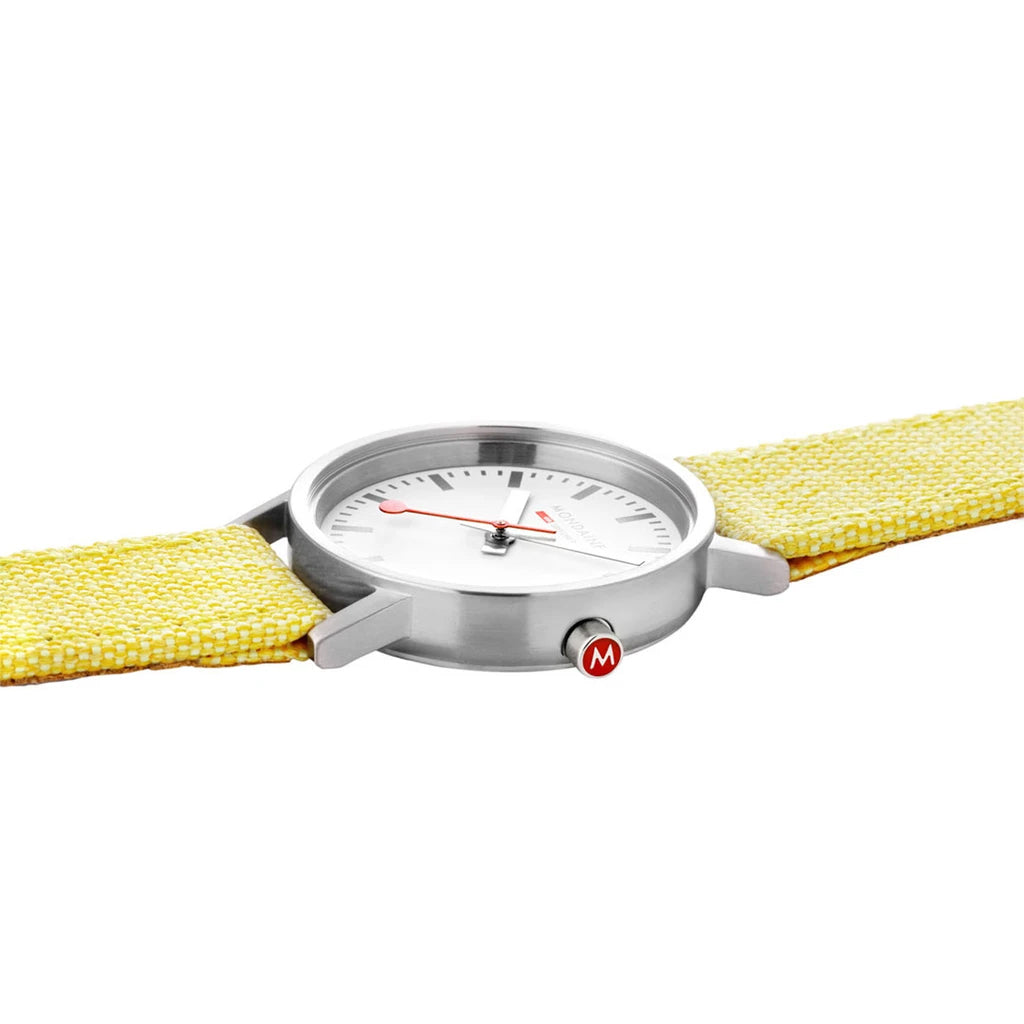 Mondaine Watch Classic 30mm Modern Yellow A658.30323.17SBE Image 4