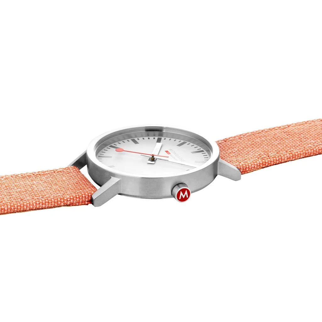 Mondaine Watch Classic 40mm Modern Orange D A660.30360.17SBF Image 3
