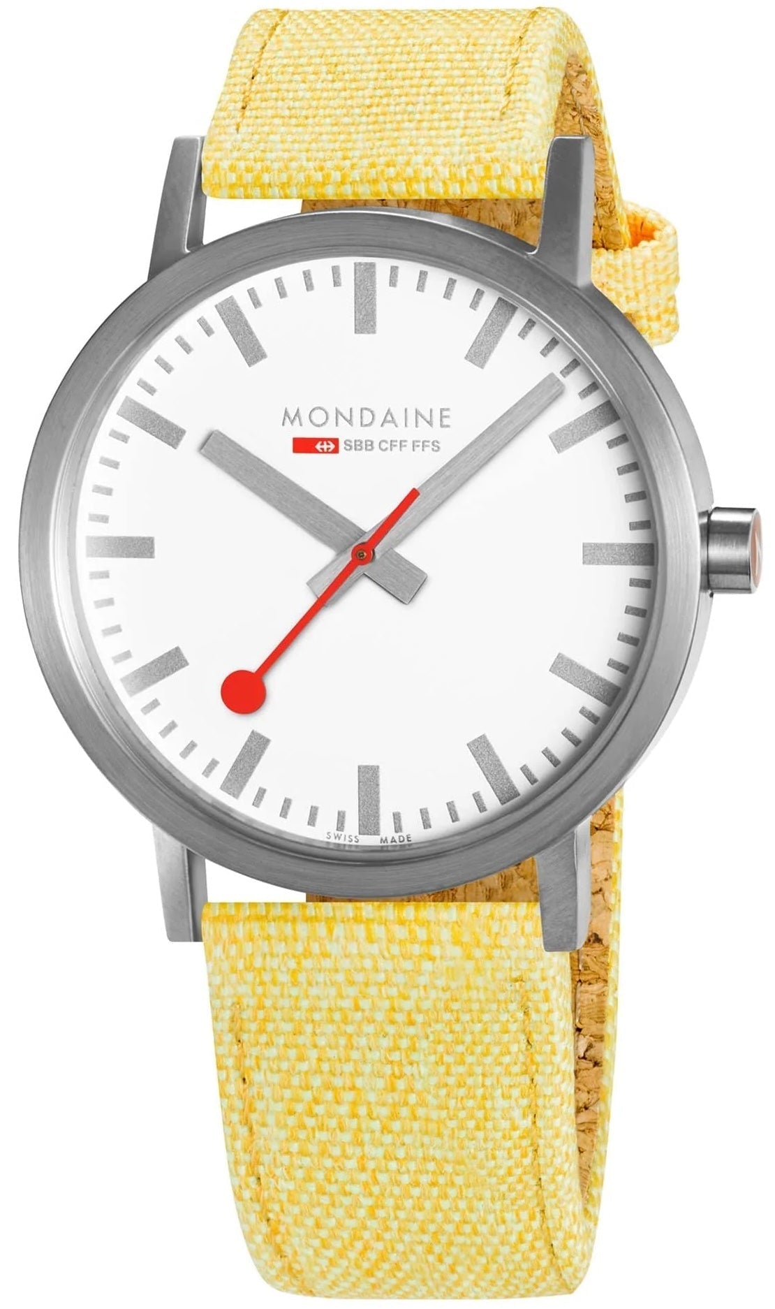 Mondaine Watch Classic 40mm Modern Yellow D A660.30360.17SBE Image 1