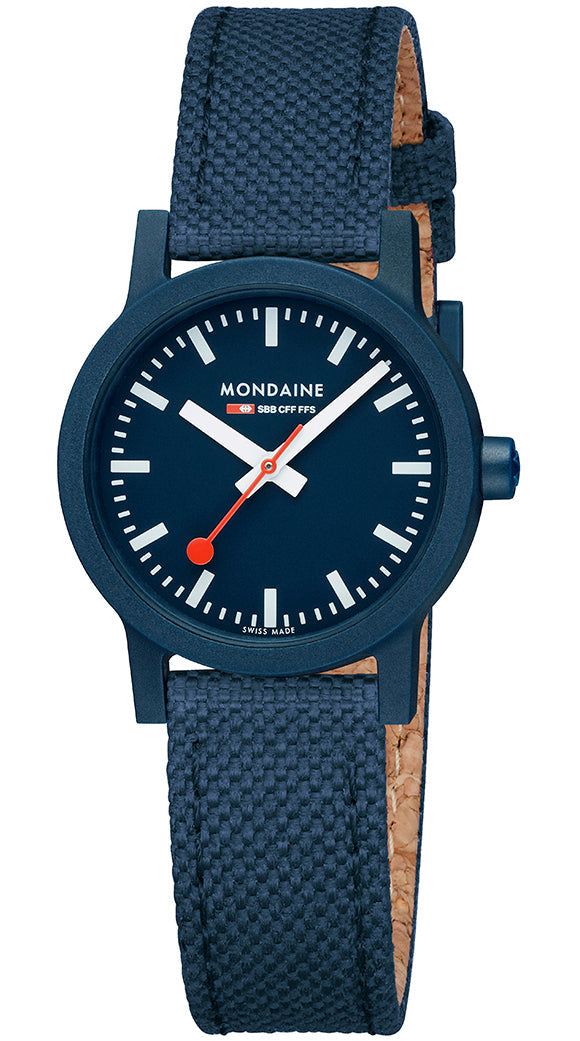 Mondaine Watch Essence Deep Ocean Blue Textile MS1.32140.LD Image 1