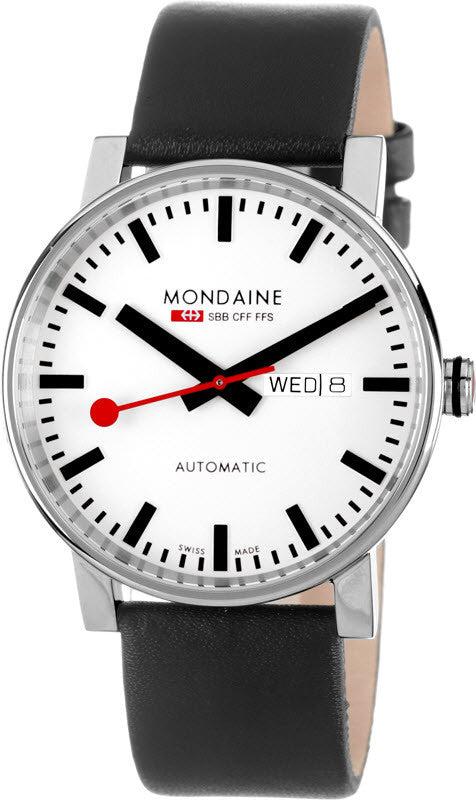 Mondaine Watch Evo Automatic Day Date A132.30348.11SBB Image 1