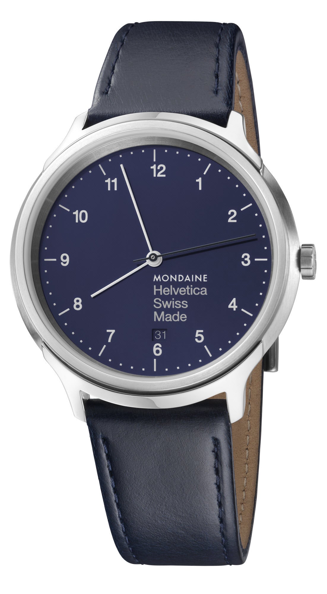 Mondaine Watch Helvetica No1 Blue Marine D MH1.R2240.LD Image 1