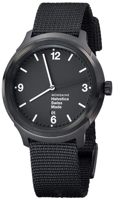Mondaine Watch Helvetica No1 Bold 43 D MH1.B1221.NB Image 1