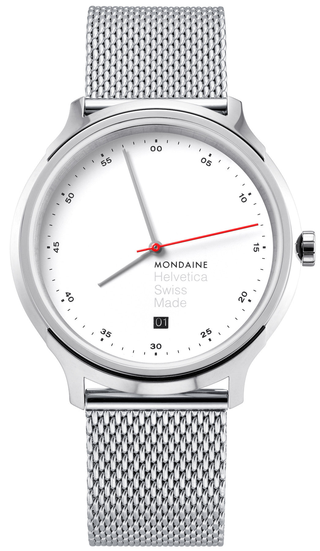 Mondaine Watch Helvetica Regular Spiekermann Edition MH1.R2211.SM Image 1