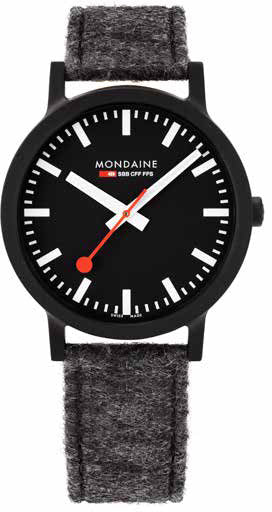 Mondaine Watch SBB Essence Black MS1.41120.LH Image 1