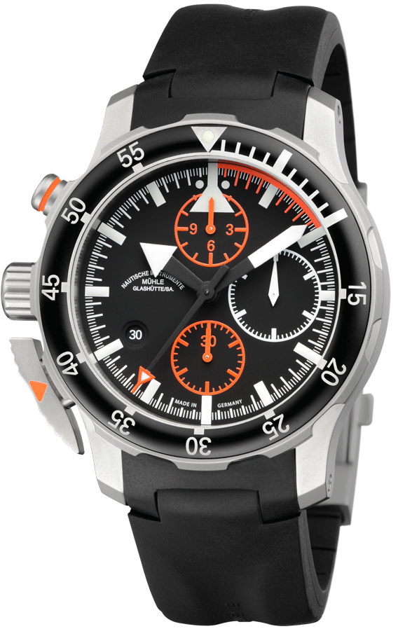 Muhle Glashutte S.A.R. Flieger-Chronograph Watch M1-41-33-KB Image 1