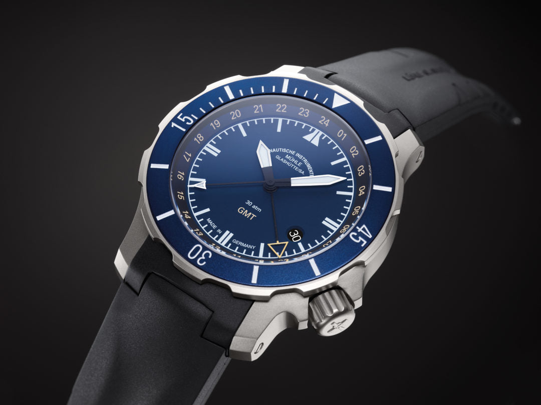 Muhle Glashutte Seebataillon GMT Watch M1-28-62-KB Image 5