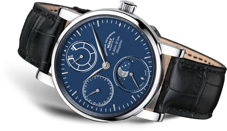 Muhle Glashutte Watch Robert Muhle Moonphase Platinum Limited Edition M1-11-52-LB Image 2