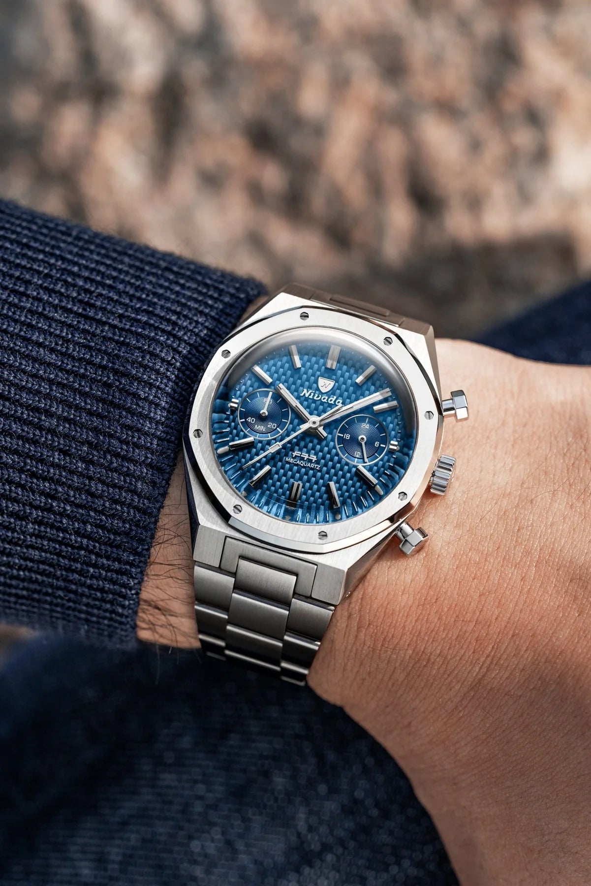 nivada-grenchen-f77-chrono-mecaquartz-blue-mk2-38mm-watch-68000q77-image