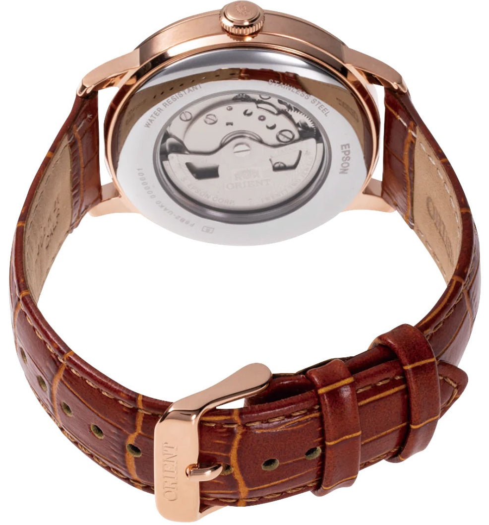 Orient Bambino Sun and Moon White Watch RA-AK0801S30B Image 3