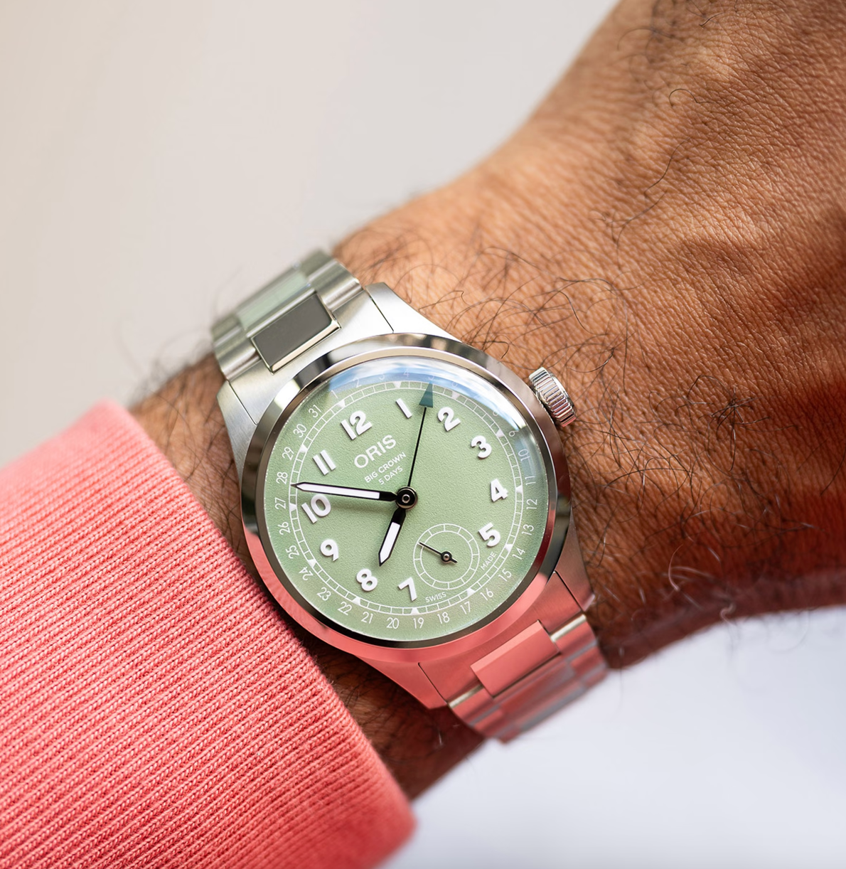 Oris Big Crown Pointer Date Calibre 403 Green Watch ORS-1848 Image 8