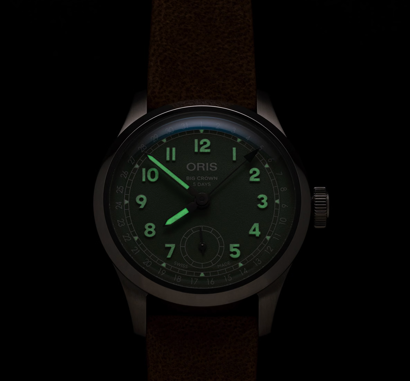Oris Big Crown Pointer Date Calibre 403 Green Watch ORS-1850 Image 4