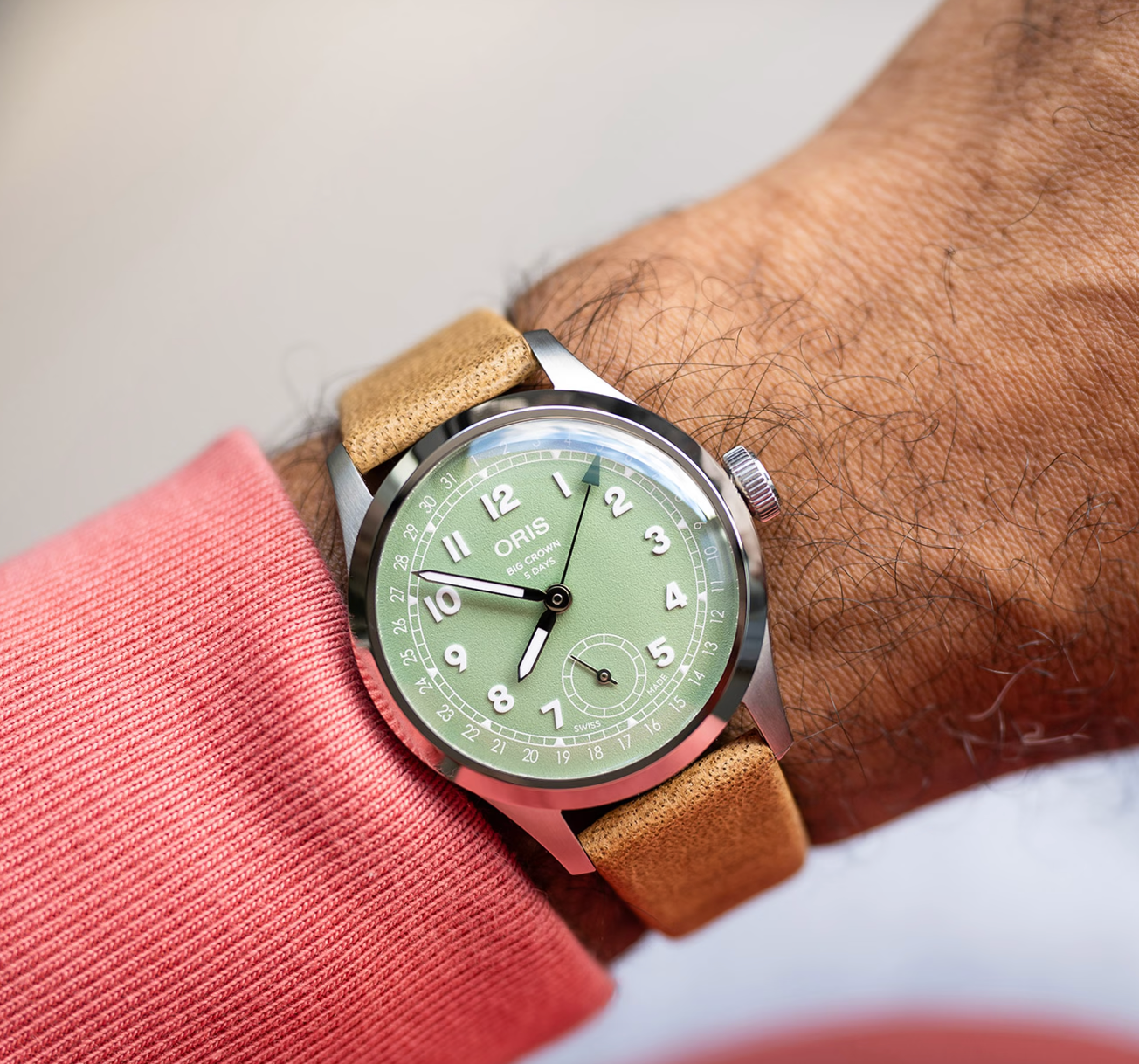 Oris Big Crown Pointer Date Calibre 403 Green Watch ORS-1850 Image 6