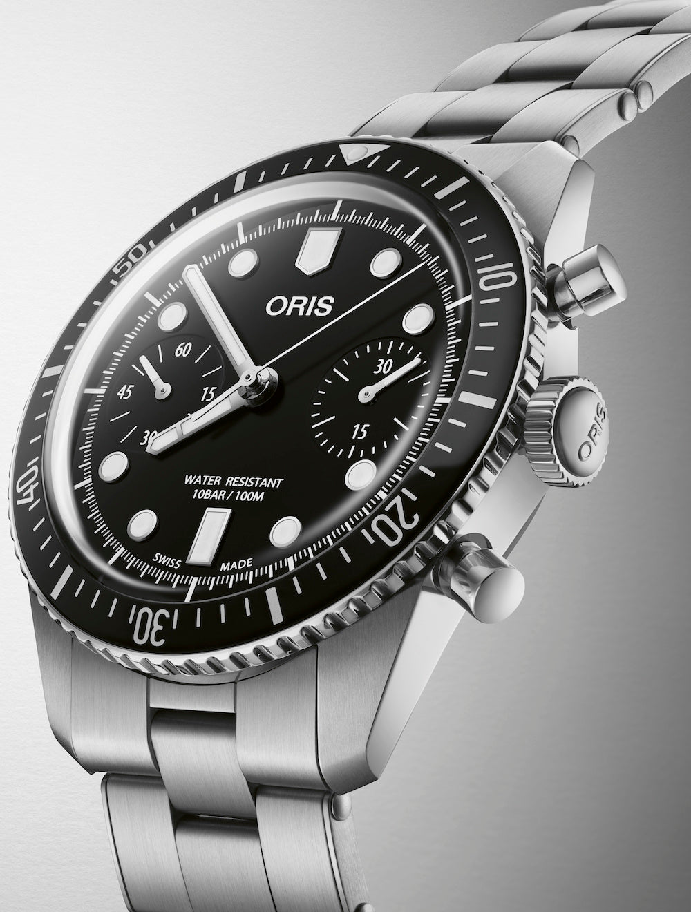 Oris Divers Sixty Five Chronograph Bracelet Watch 01 771 7791 4054-07 8 20 18 Image 2