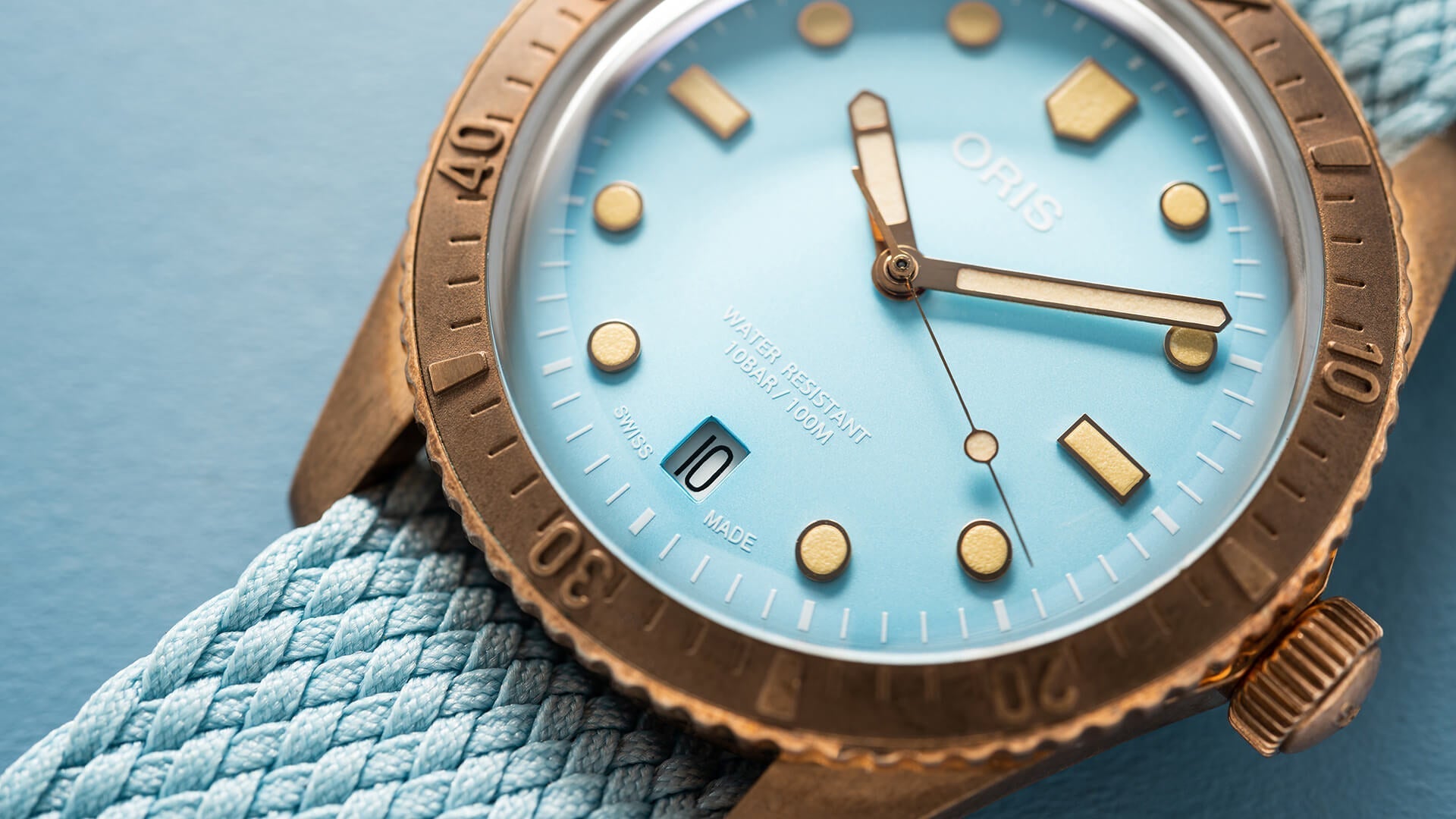 Oris Divers Sixty Five Cotton Candy Bronze Sky Blue 01 733 7771 3155-07 3 19 02BR Image 4