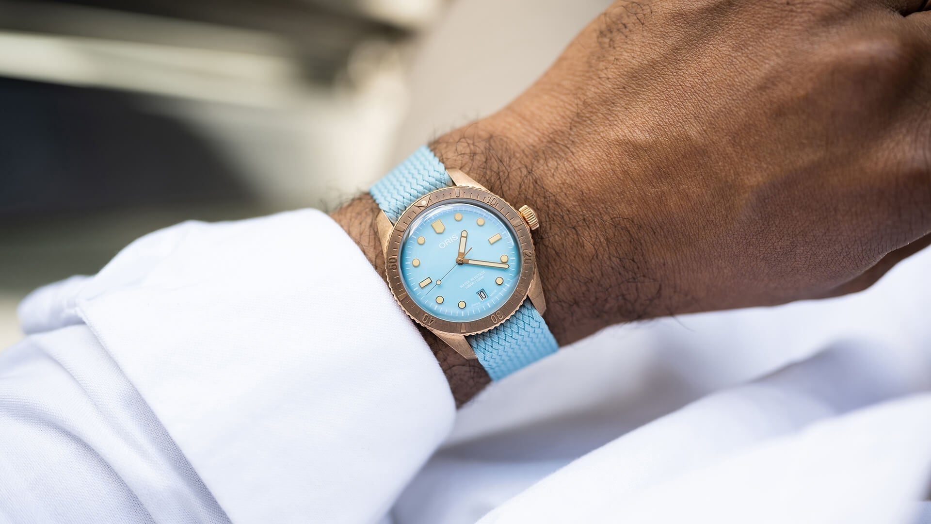 Oris Divers Sixty Five Cotton Candy Bronze Sky Blue 01 733 7771 3155-07 3 19 02BR Image 6