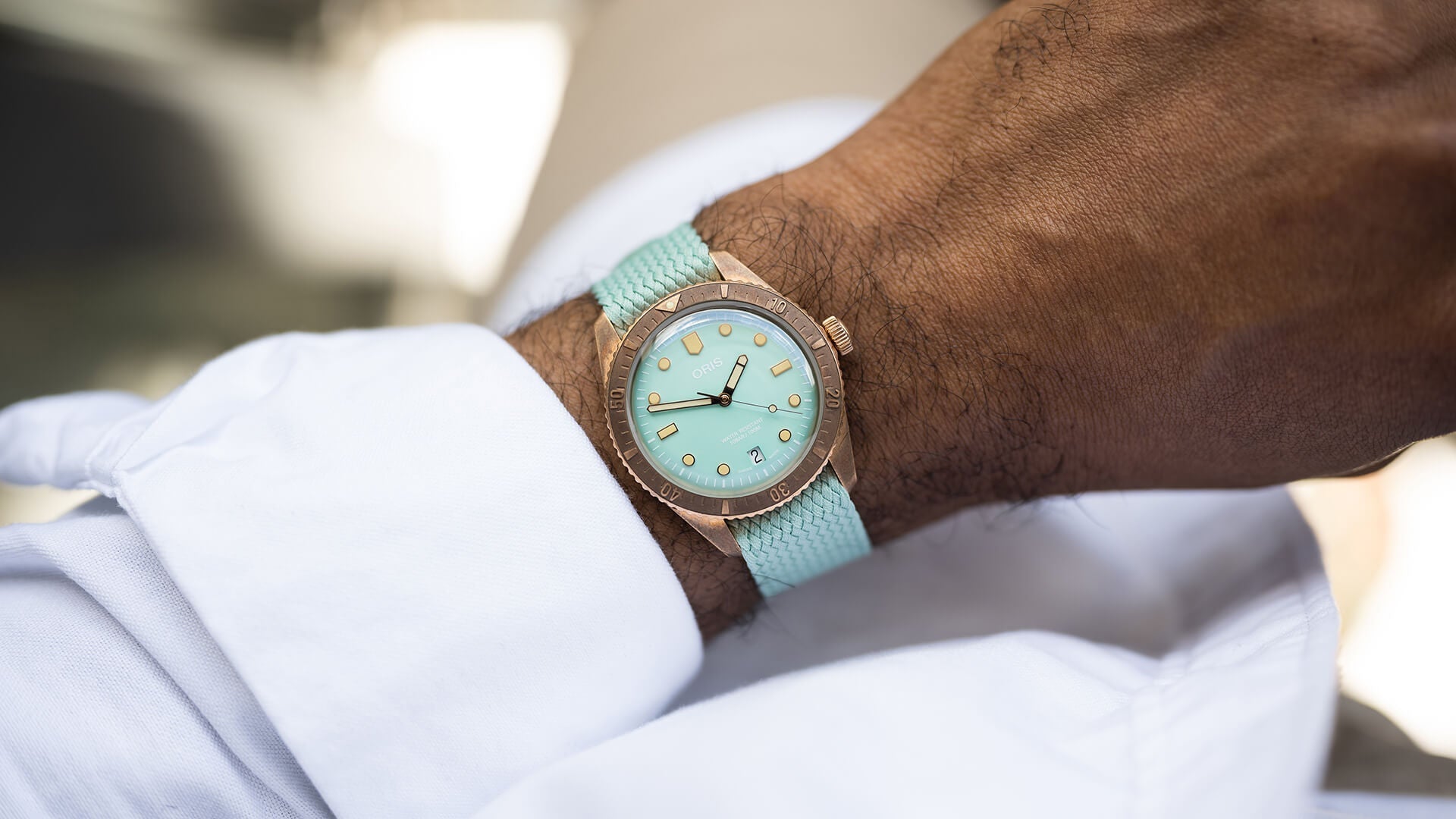 Oris Divers Sixty Five Cotton Candy Bronze Wild Green 01 733 7771 3157-07 3 19 03BR Image 7