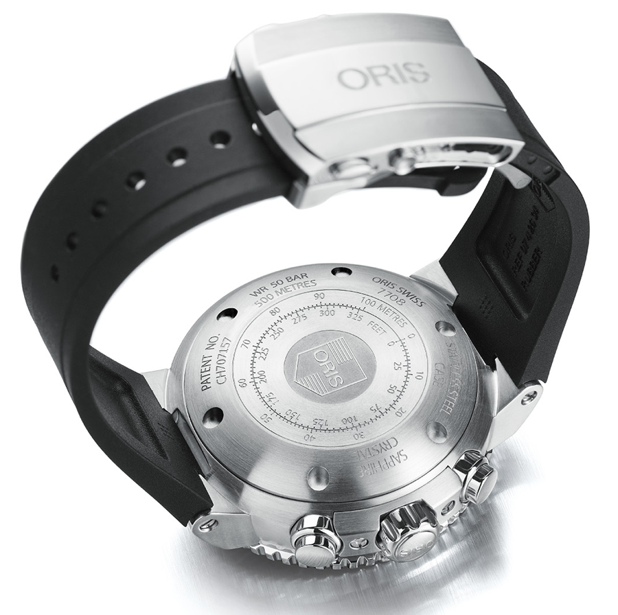 Oris Watch Aquis Chrono Depth Gauge Rubber Set D 01 774 7708 4154-Set RS Image 4
