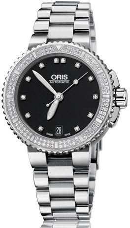 Oris Watch Aquis Date Diamond Bracelet 01 733 7652 4994-07 8 18 01P Image 1
