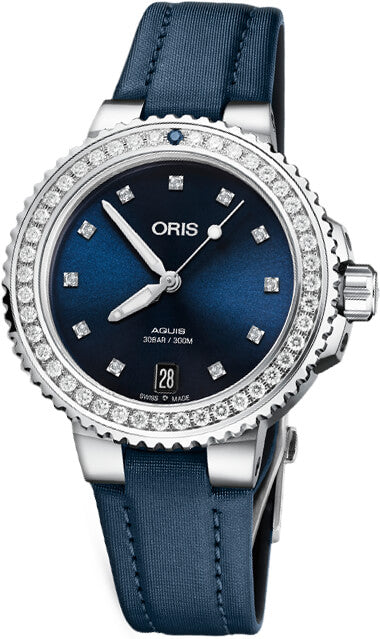 Oris Watch Aquis Date Diamond Ladies 01 733 7731 4995-07 5 18 46FC Image 1