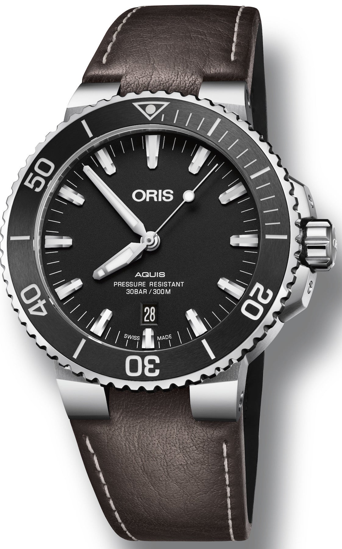 Oris Watch Aquis Date Leather 01 733 7730 4154-07 5 24 10EB Image 1