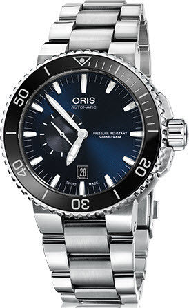 Oris Watch Aquis Date Small Second Bracelet 01 743 7673 4135-07 8 26 01PEB Image 1