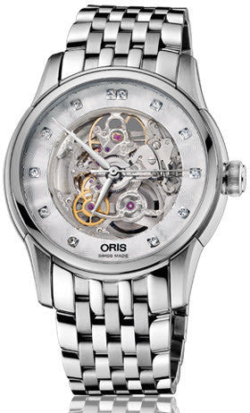 Oris Watch Artelier Skeleton Diamonds Bracelet 01 734 7670 4019-07 8 21 77 Image 1