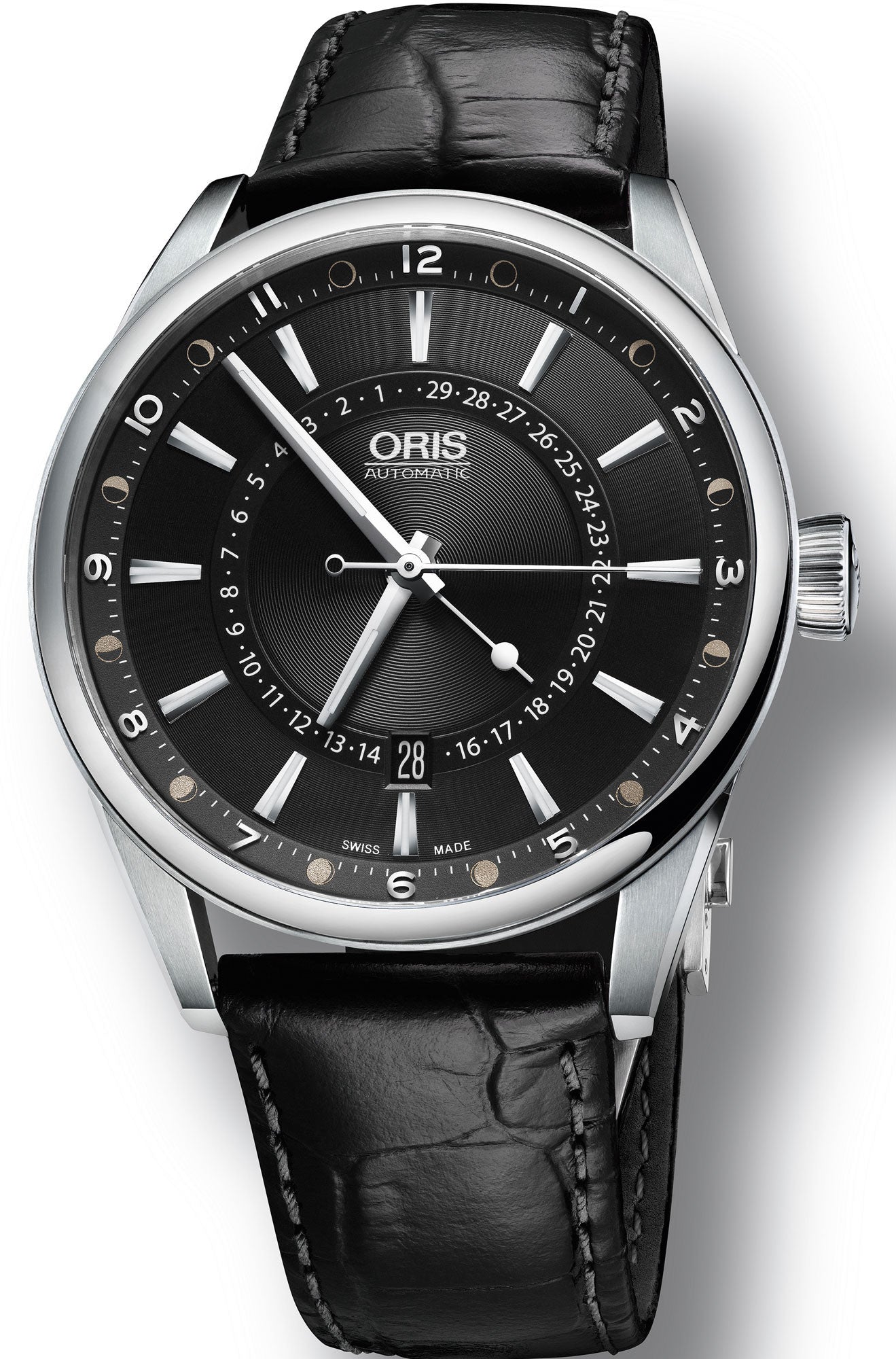 Oris Watch Artix Pointer Moon Date Leather 01 761 7691 4054-07 5 21 81FC Image 1