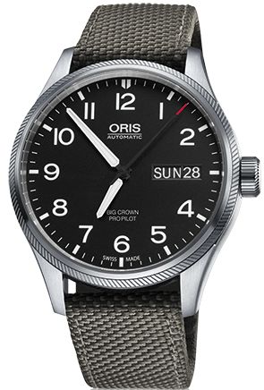 Oris Watch Big Crown ProPilot Day Date Grey Textile 01 752 7698 4164-07 5 22 17FC Image 1