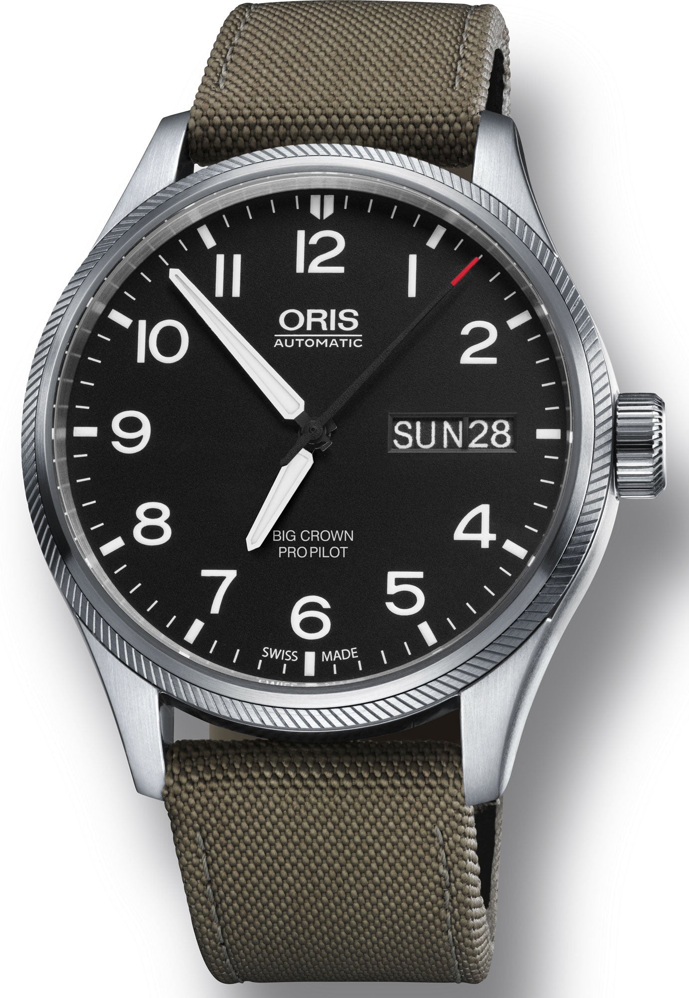 Oris Watch Big Crown ProPilot Day Date Olive Textile 01 752 7698 4164-07 5 22 14FC Image 1