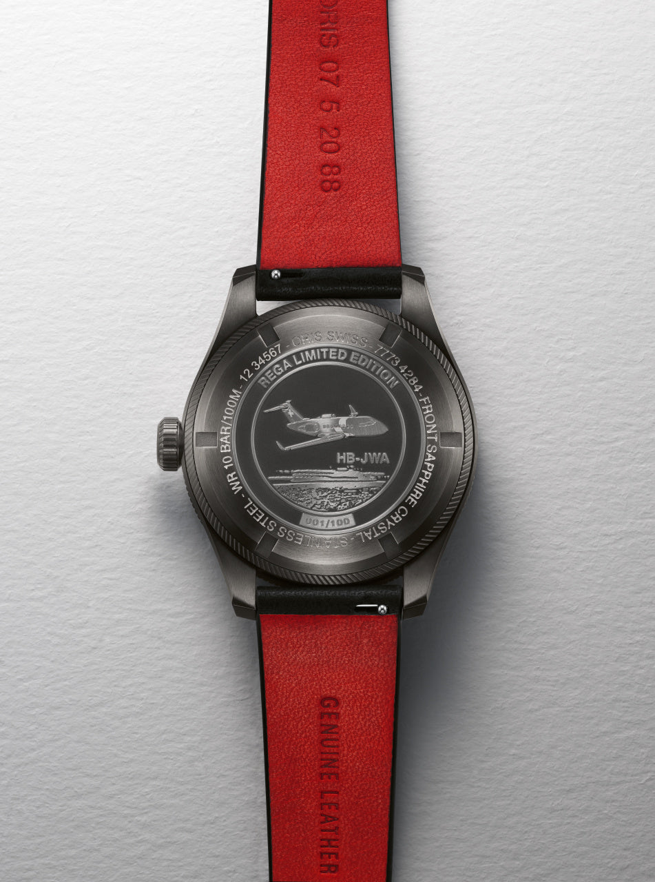 Oris Watch Big Crown ProPilot Rega Fleet Bombardier Challenger 650 HB-JWA Limited Edition 01 798 7773 4284 HB-JWA-Set Image 4