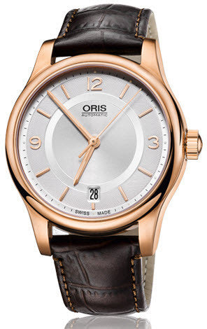 Oris Watch Classic Date Rose Gold PVD Leather 01 733 7578 4831-07 6 18 10 Image 1